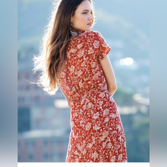 Peruvian Connection Larkmead Wrap Dress (Size 6) - Picture 2 of 7